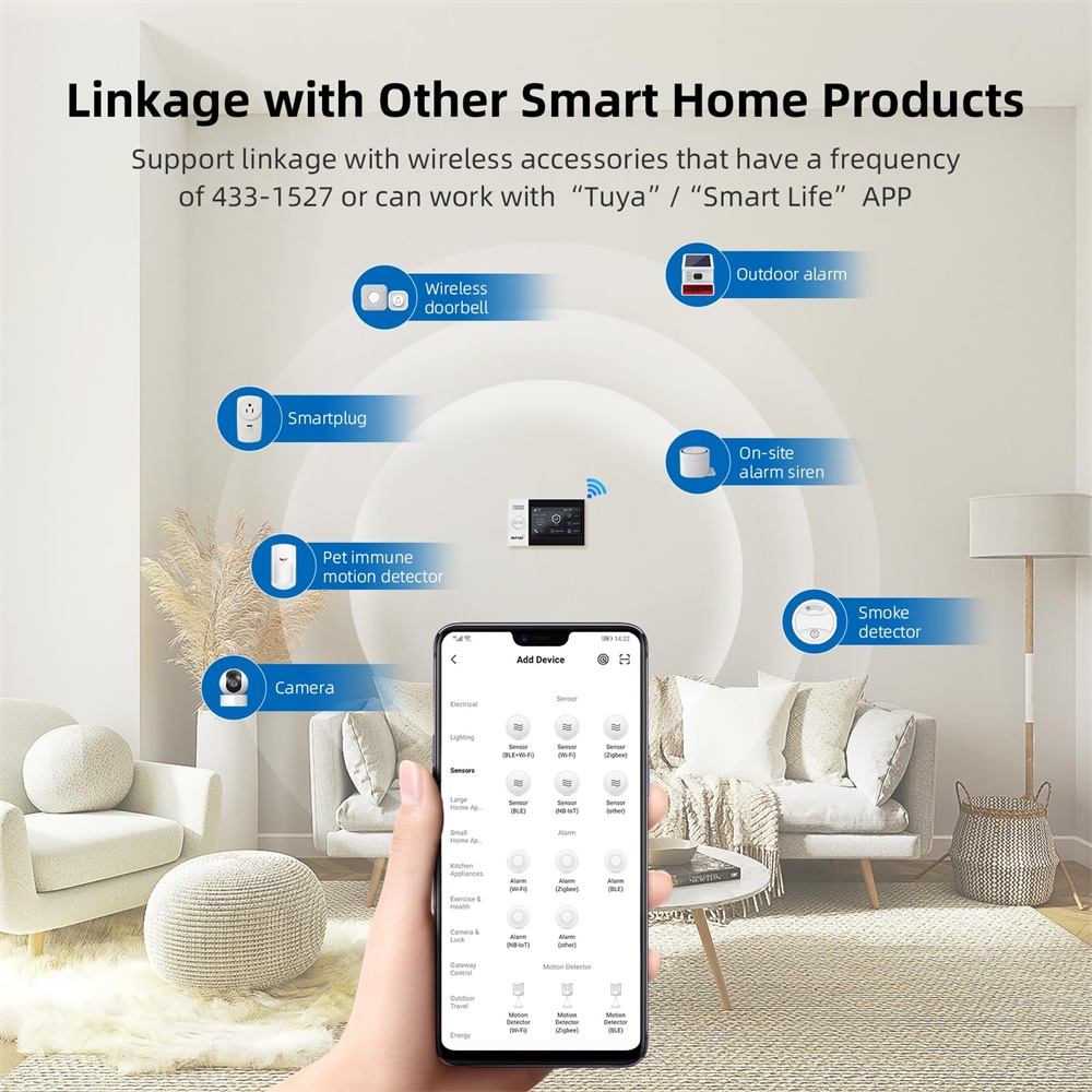 2.4G WIFI Smart GSM Alarm Syst - огляд і ціна Smart Home Wiser