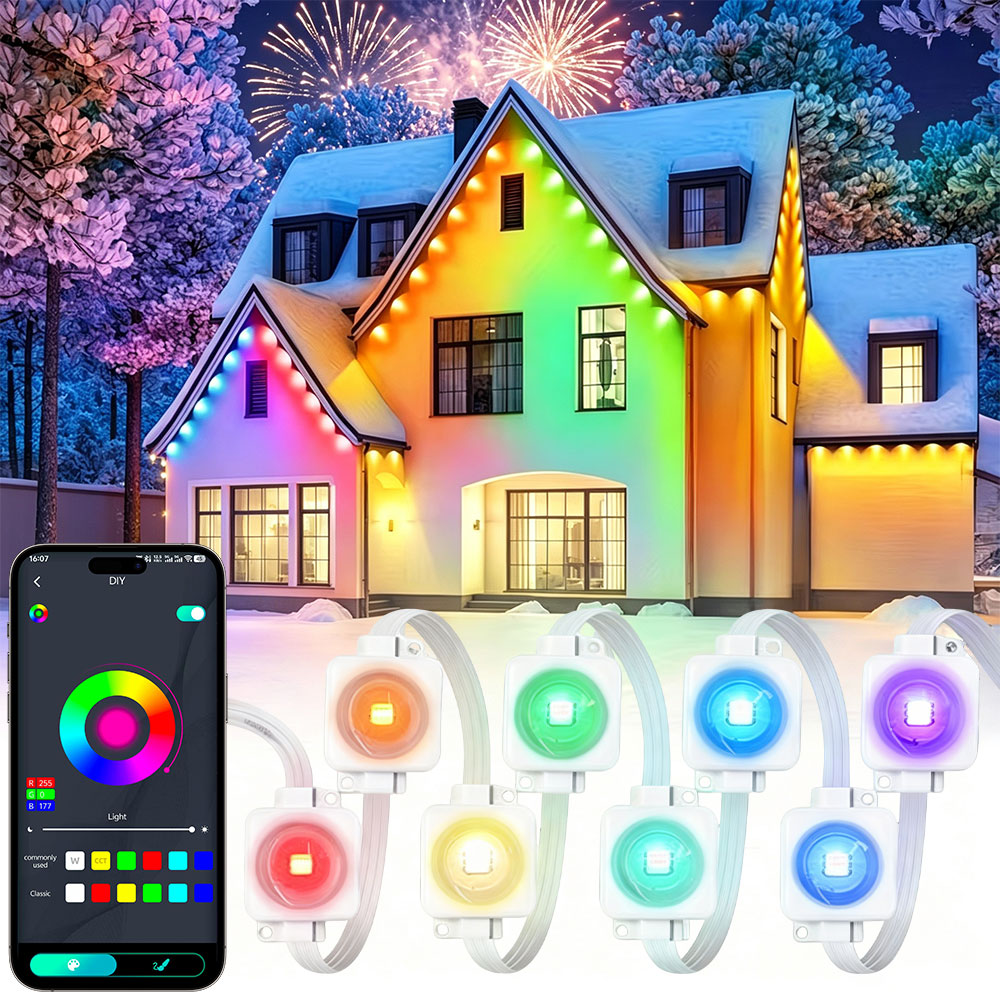 150FT 90LED Smart RGBIC Perman - огляд і ціна Smart Home Yellow