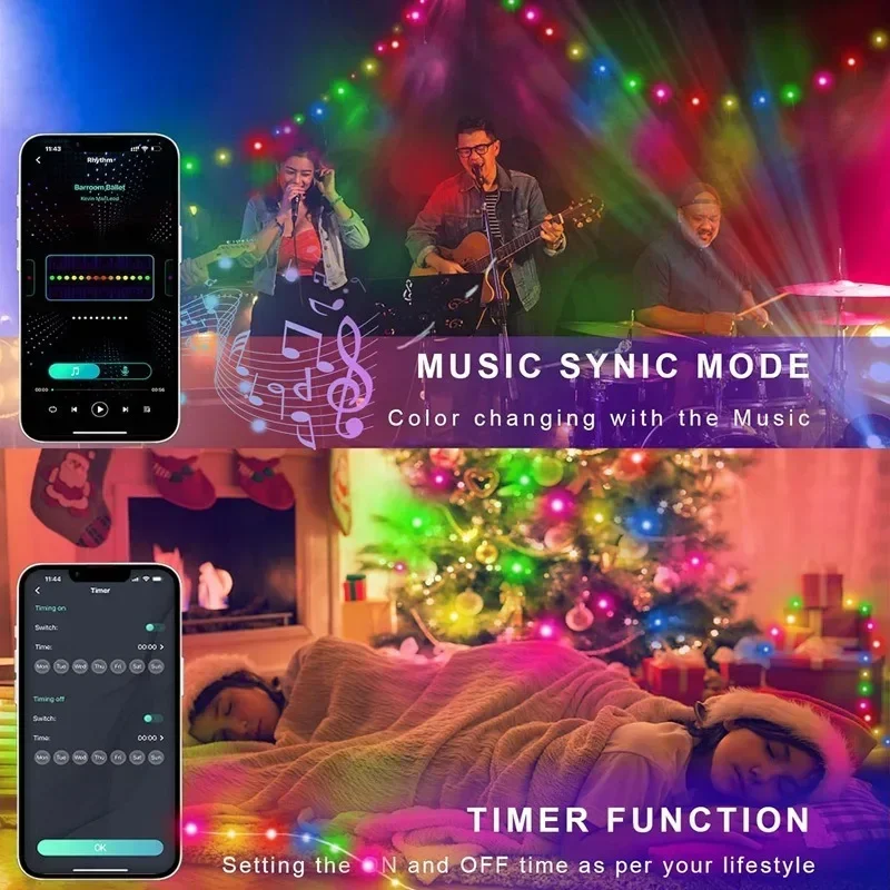 RGBIC LED String Lights Smart  - огляд і ціна Smart Home Yellow