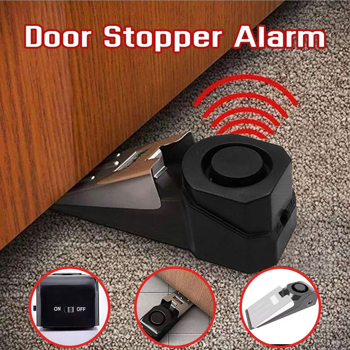 Wireless Door Stop Alarm Syste - огляд і ціна Wireless Door Sensor