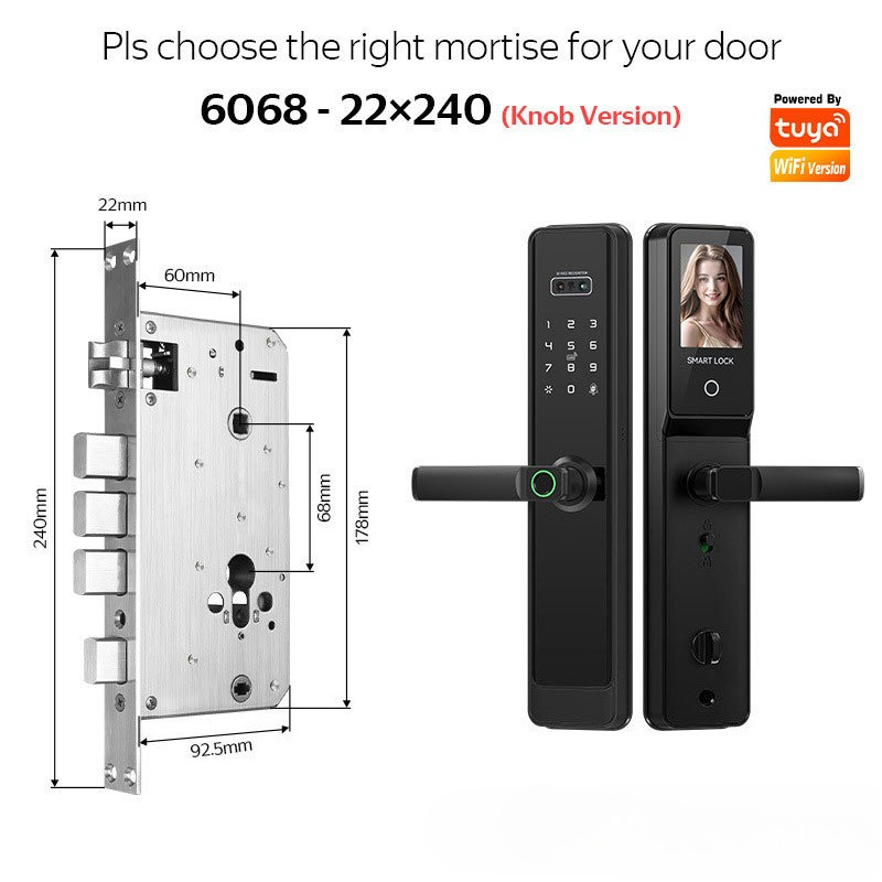 EGFirtor Semi-automaticTuya Fi - огляд і ціна Smart Home Door Lock