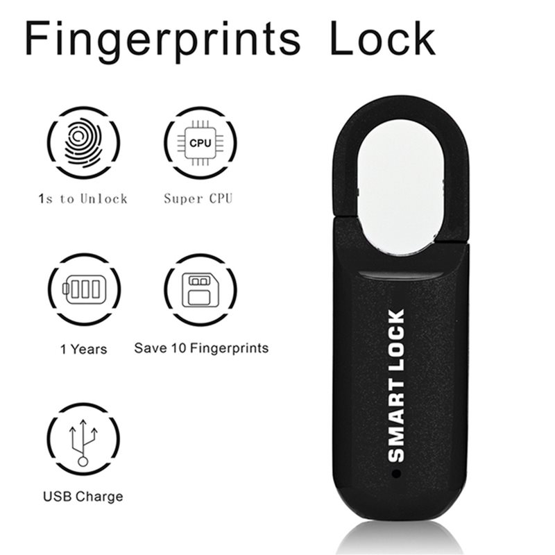 B44C 2X Fingerprint Padlock M0 - огляд і ціна Smart Home Door Lock