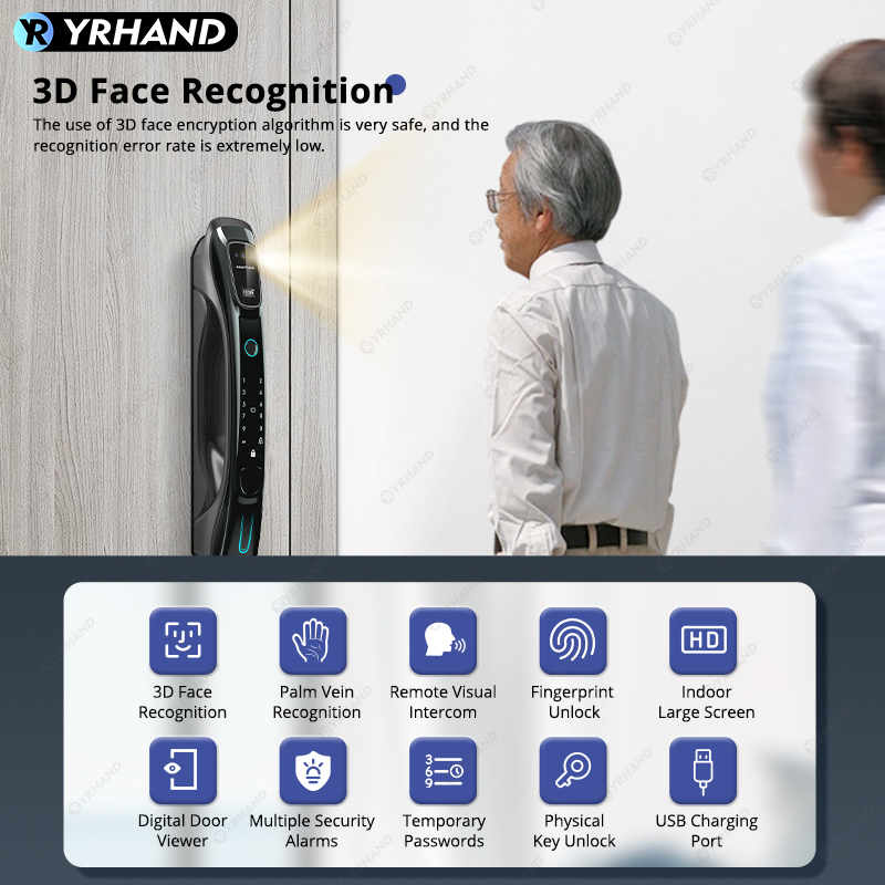 Smart Lock 3D Face Recognition - огляд і ціна Smart Home Door Lock